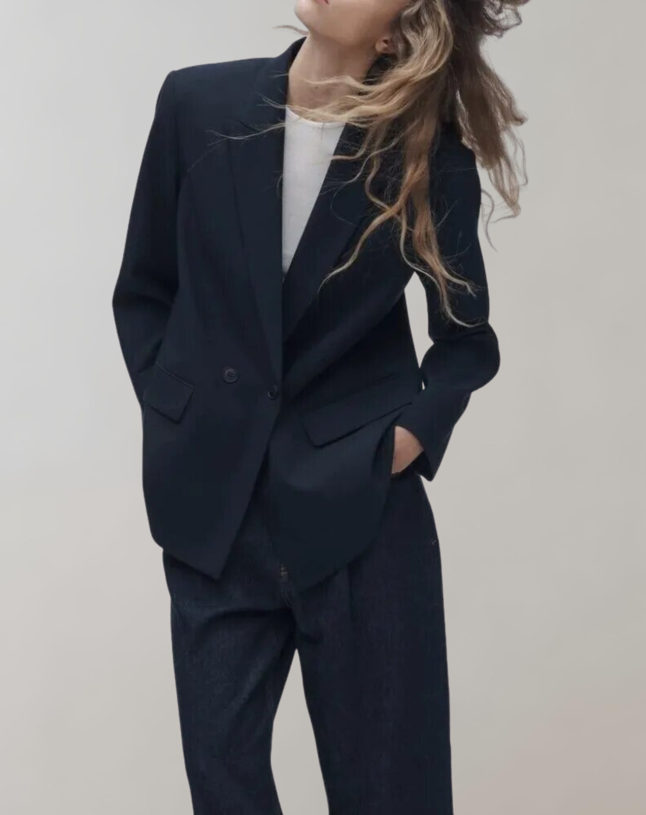 Elvira -  Loose Double Breasted Blazer