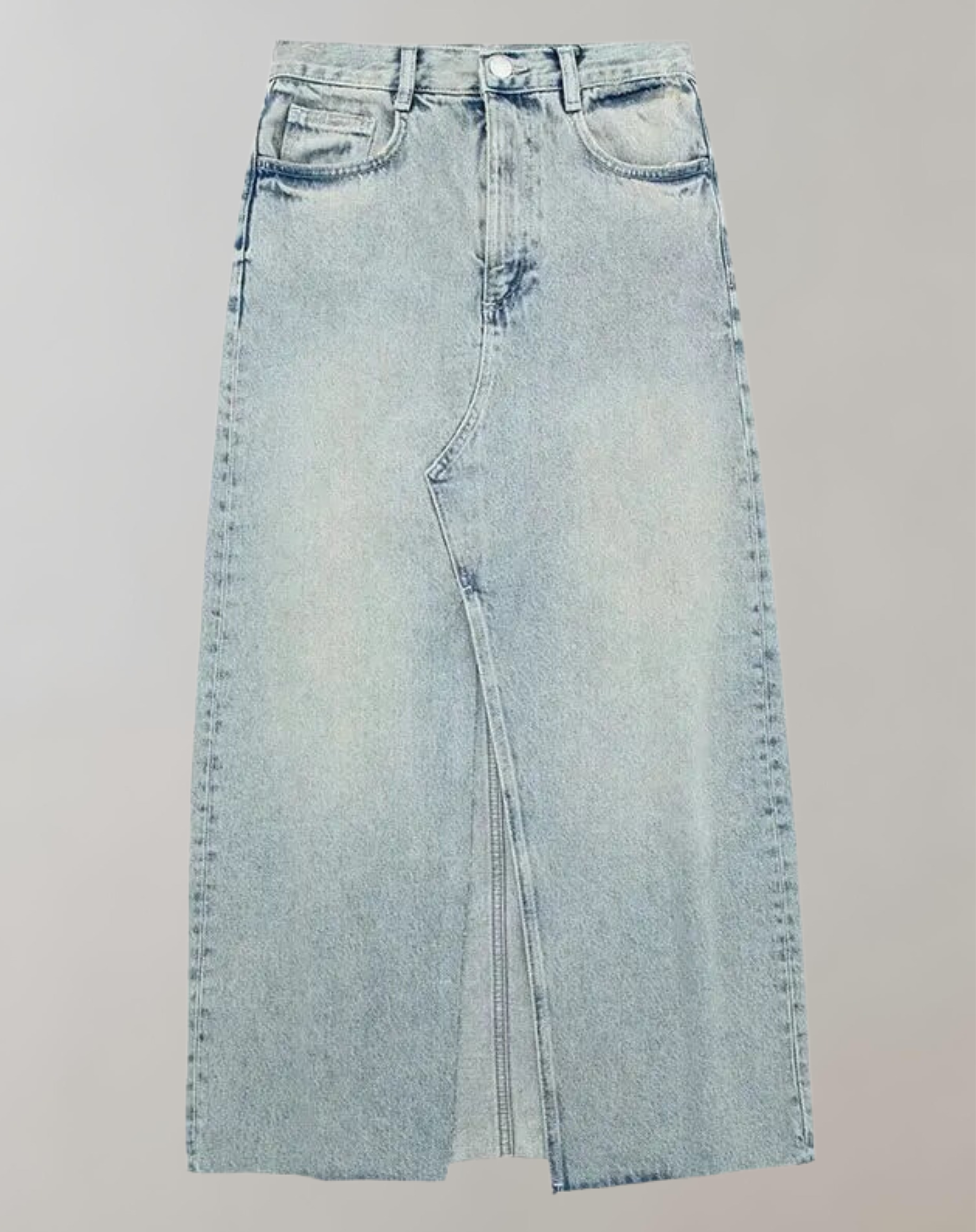 Melissa - Blauer Denim Rock Taschen