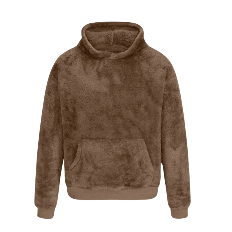 Davian | Unisex kuscheliger Fleece-Hoodie - Weiche, warme Pulloverjacke mit Kängurutasche für jede Jahreszeit