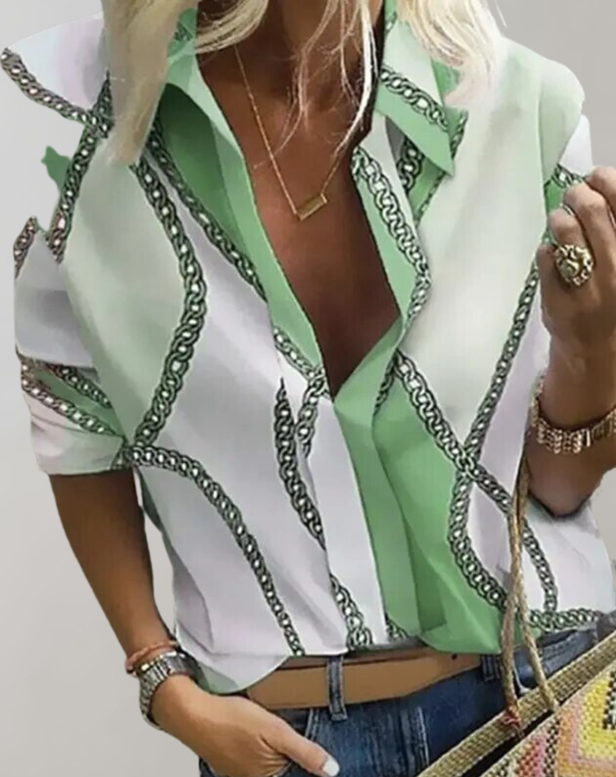 Faye - Damen Freizeitbluse Langarm