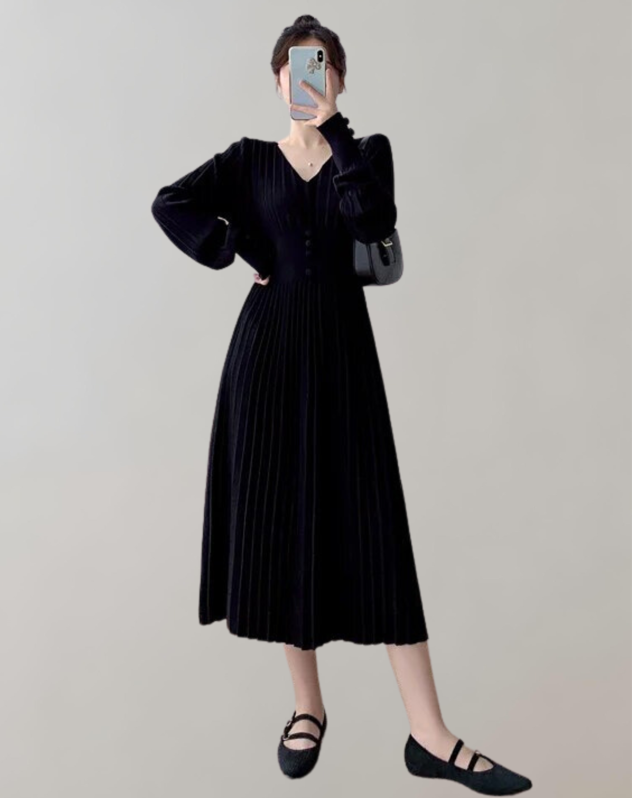 Marissa -  langes Strickkleid Damen