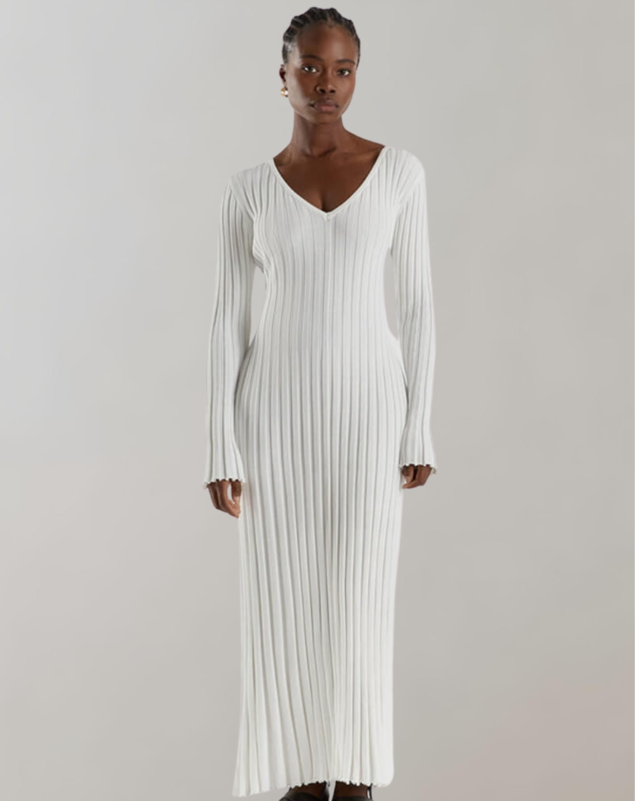 Clara – Kleid mit V-Ausschnitt