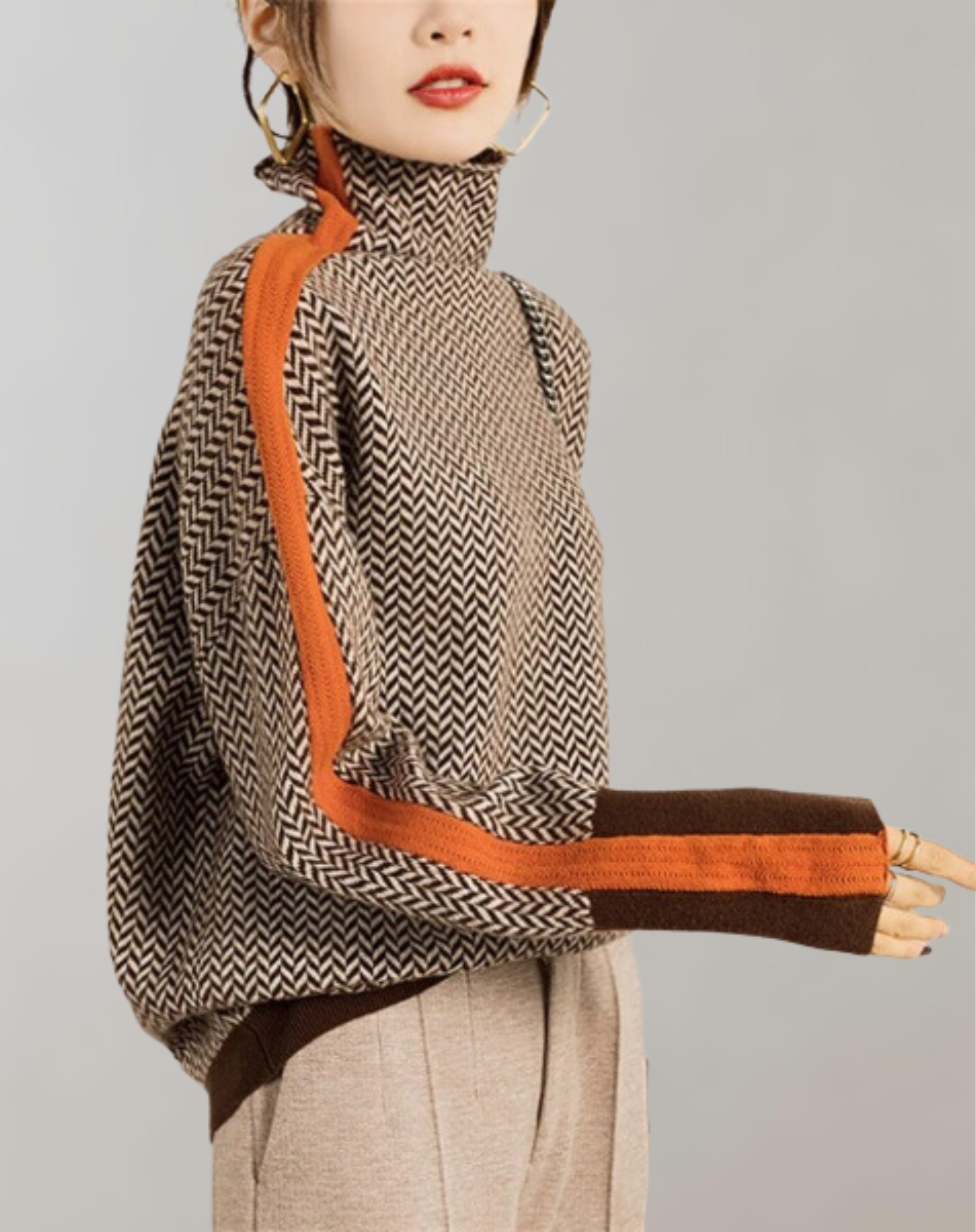 Winter Pink - Winterpullover mit Muster