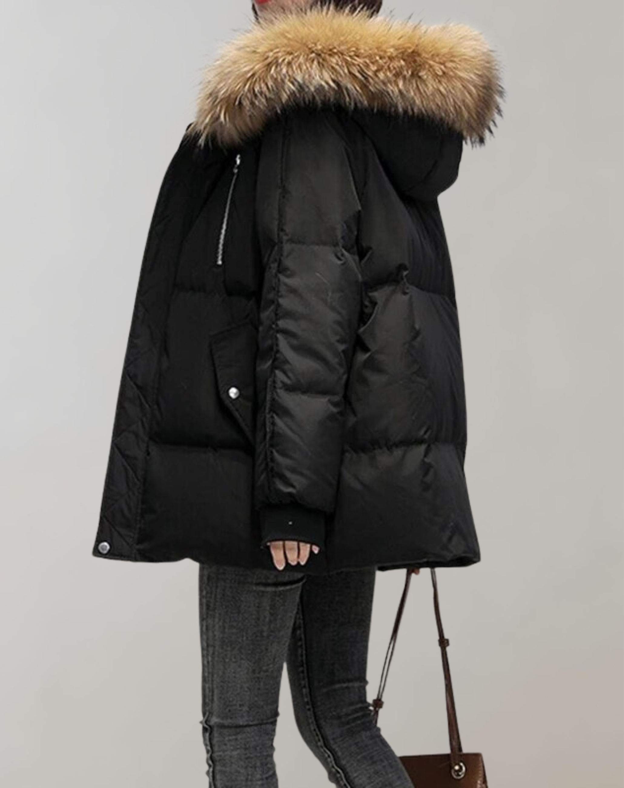 Thelma - Jackenmantel mit Pelz