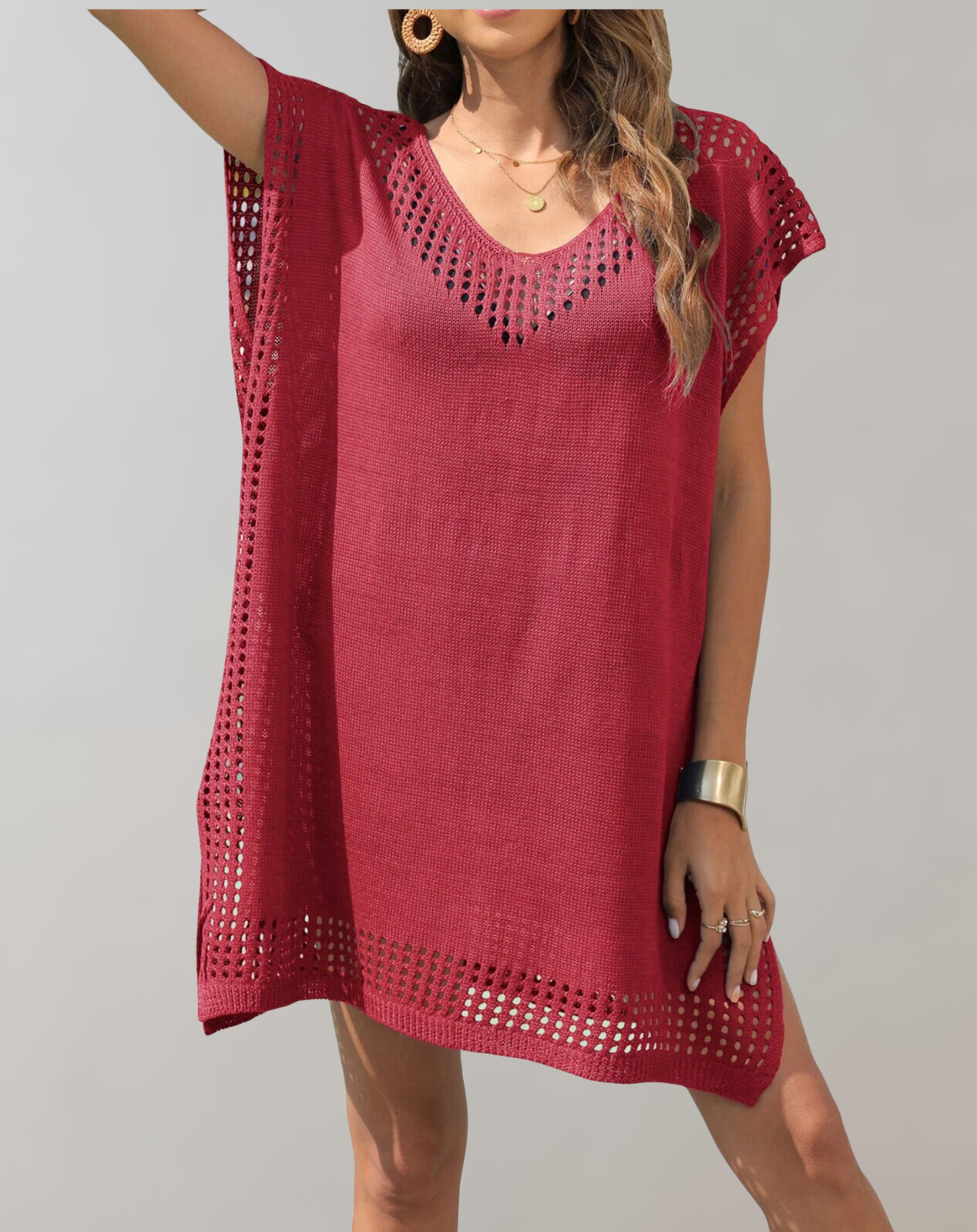 Sherlene - Gehäkeltes Strickkleid