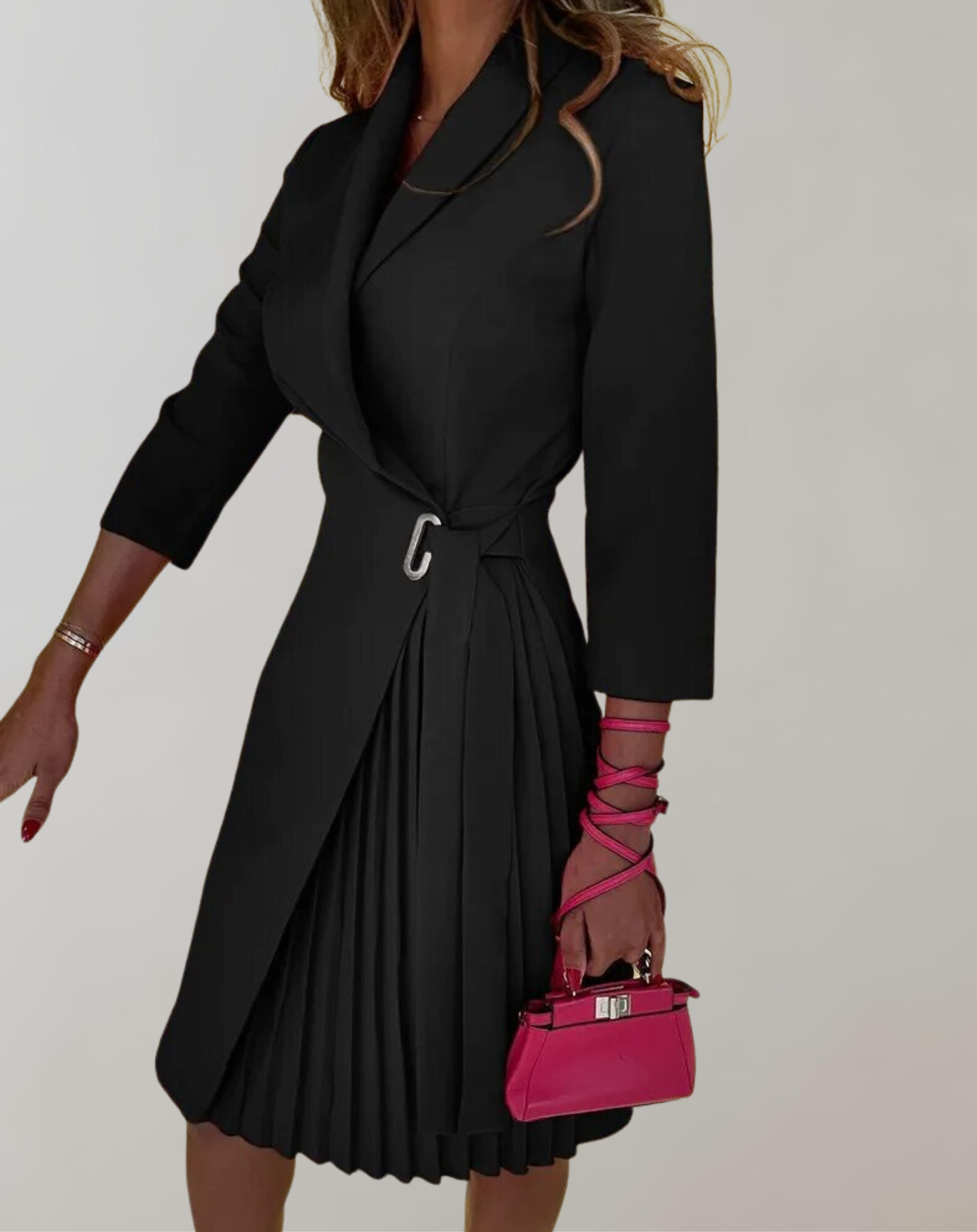 Nelly - Frauen Kleid Druck gekerbt Drei