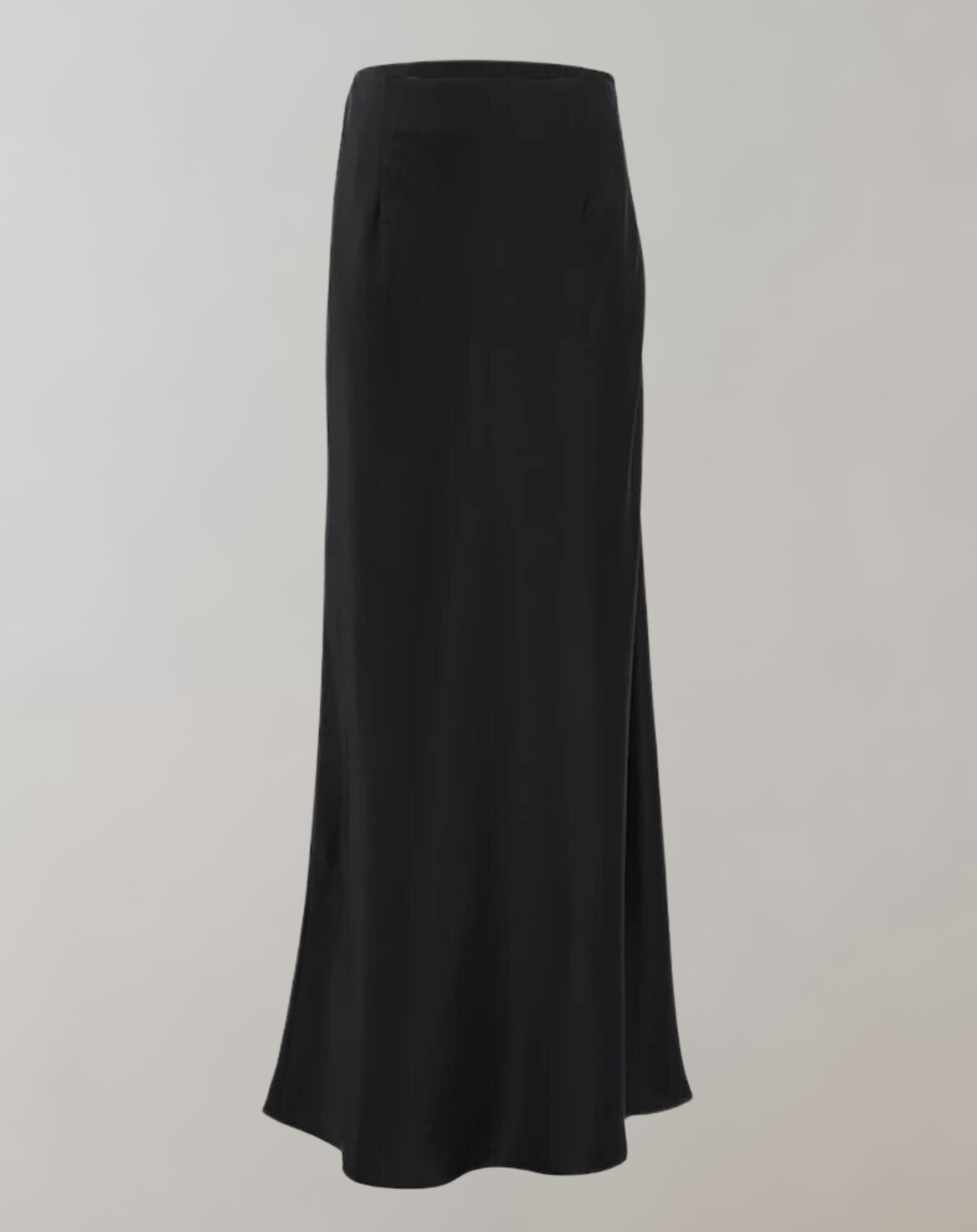 Isa - Elegante Satin Schwarz Trompete