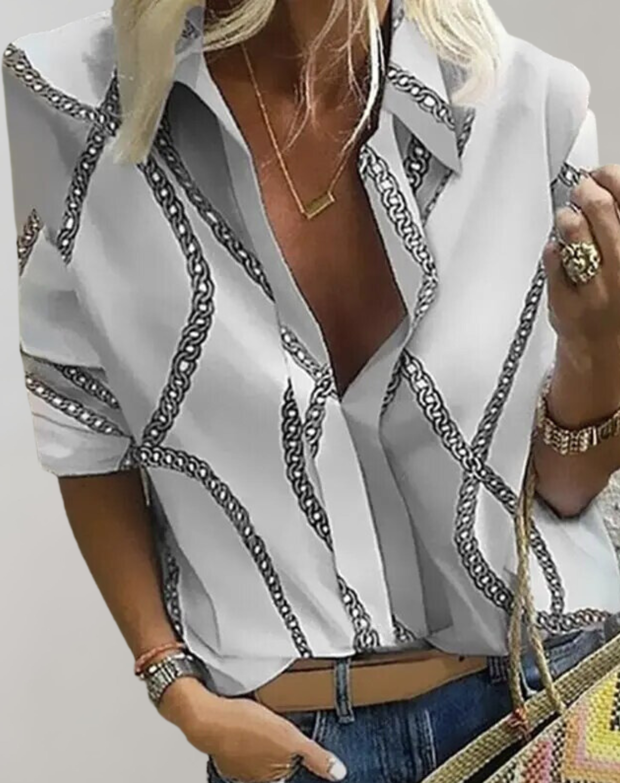 Faye - Damen Freizeitbluse Langarm