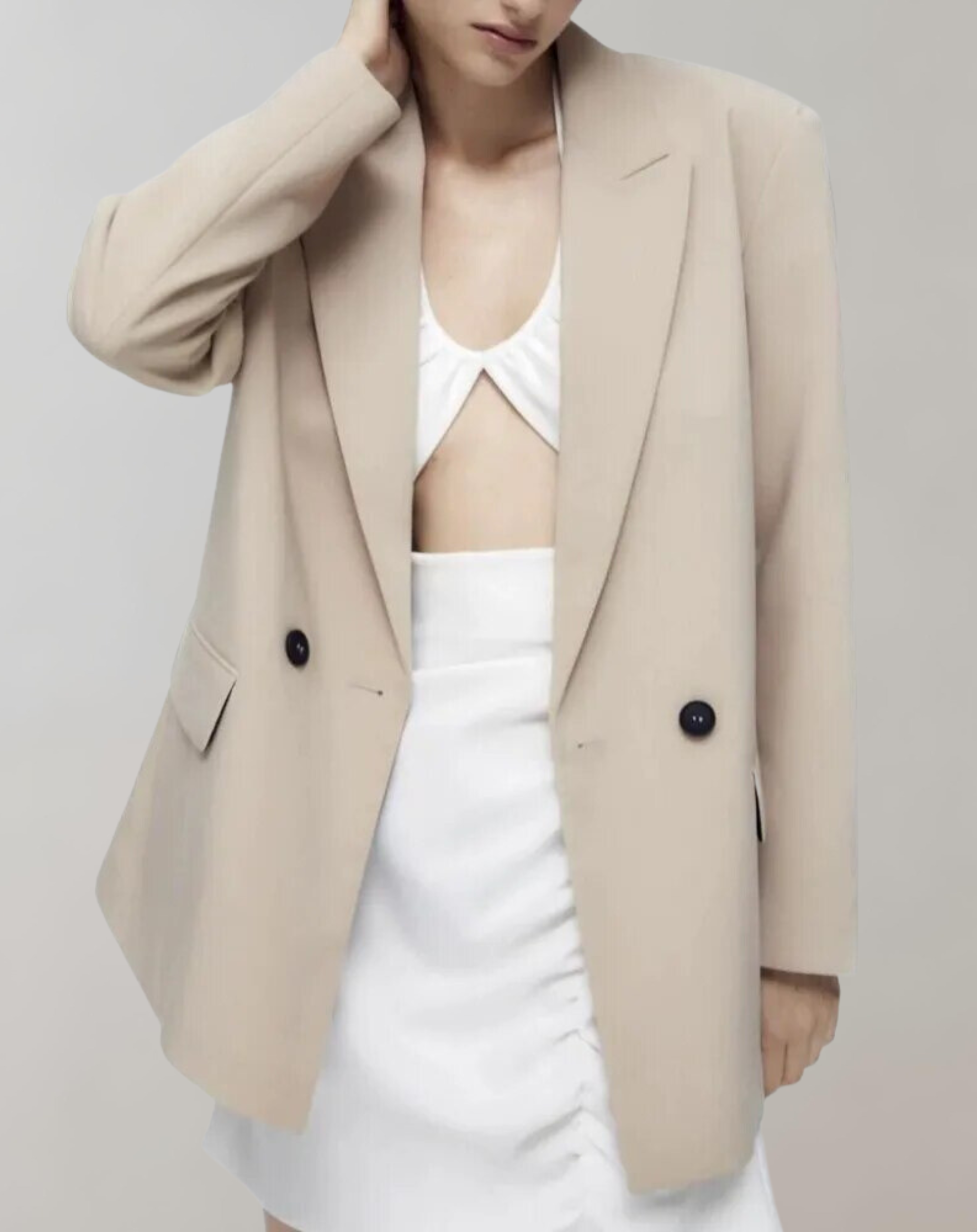 Elvira -  Loose Double Breasted Blazer