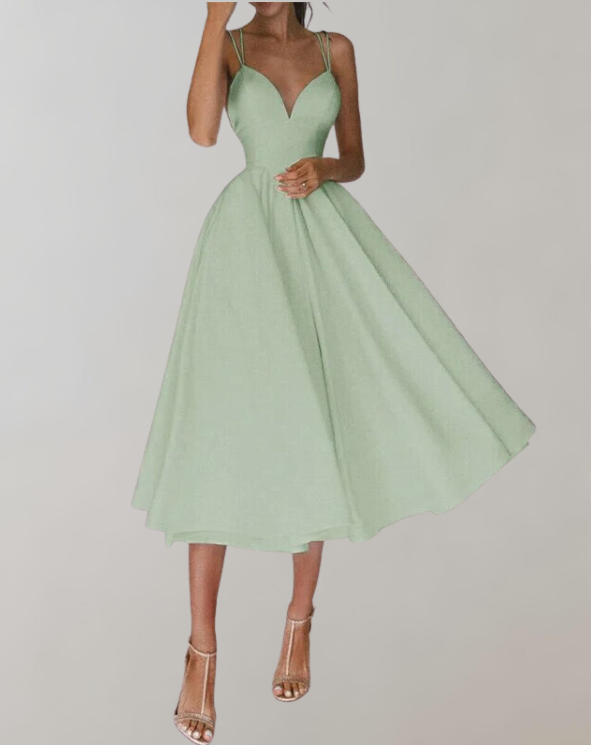 Daniza - Ärmellosesi Damen Elegantes s Kleid