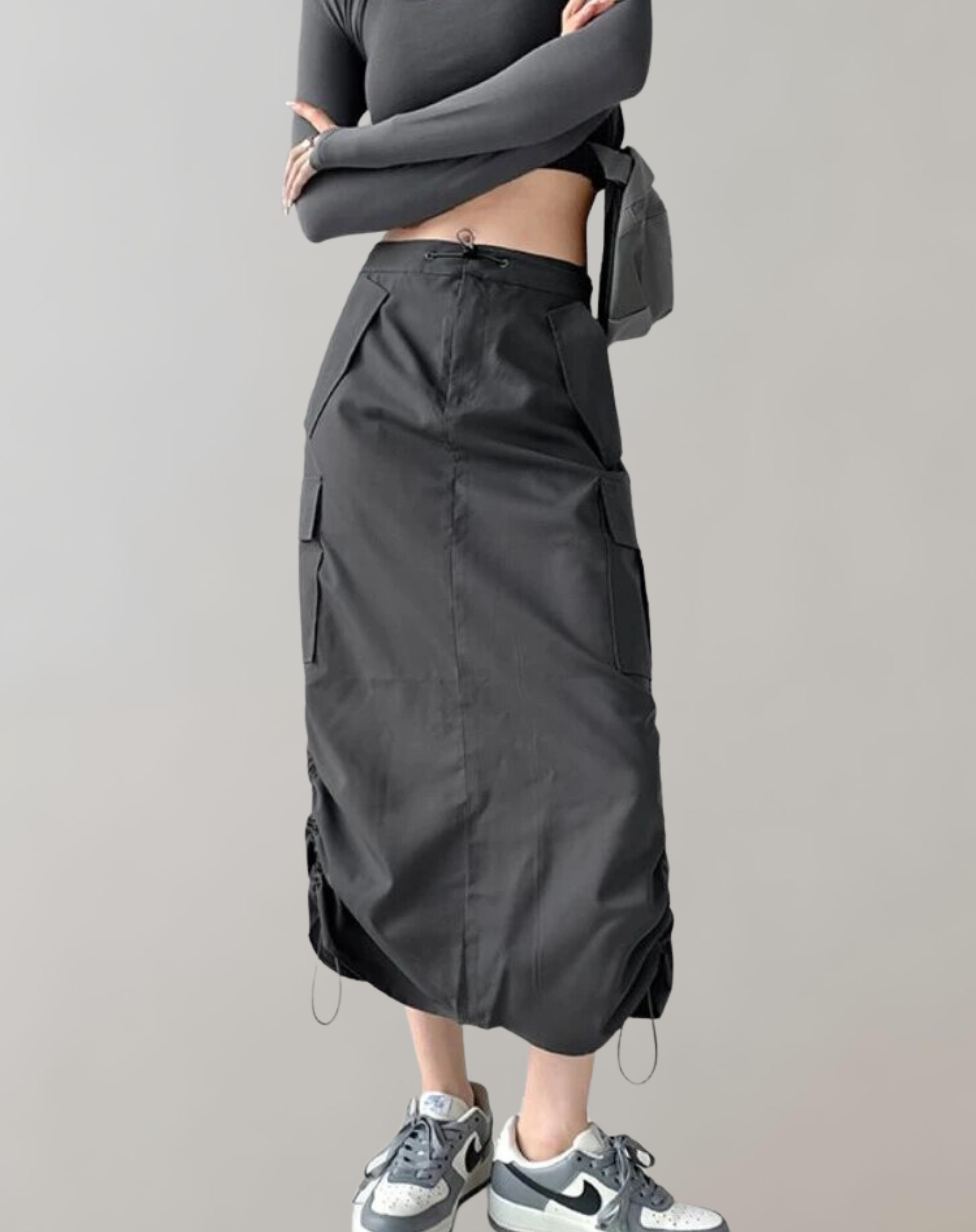 Femke - Midi Skirts  Cargo Hipster
