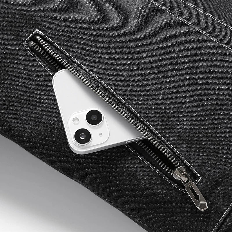Espen | Vintage Jeansjacke mit Fleece-Futter und Kragen