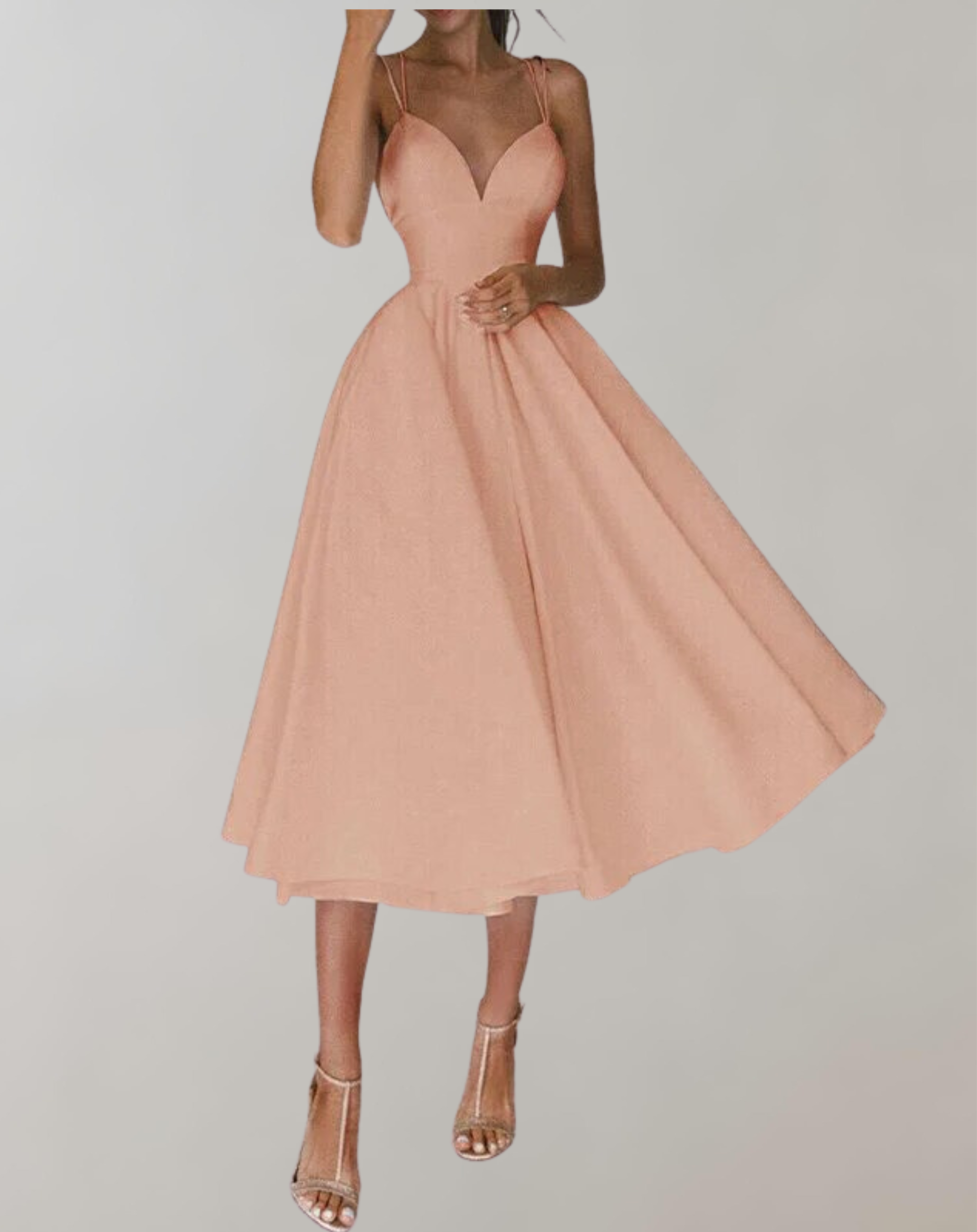 Daniza - Ärmellosesi Damen Elegantes s Kleid