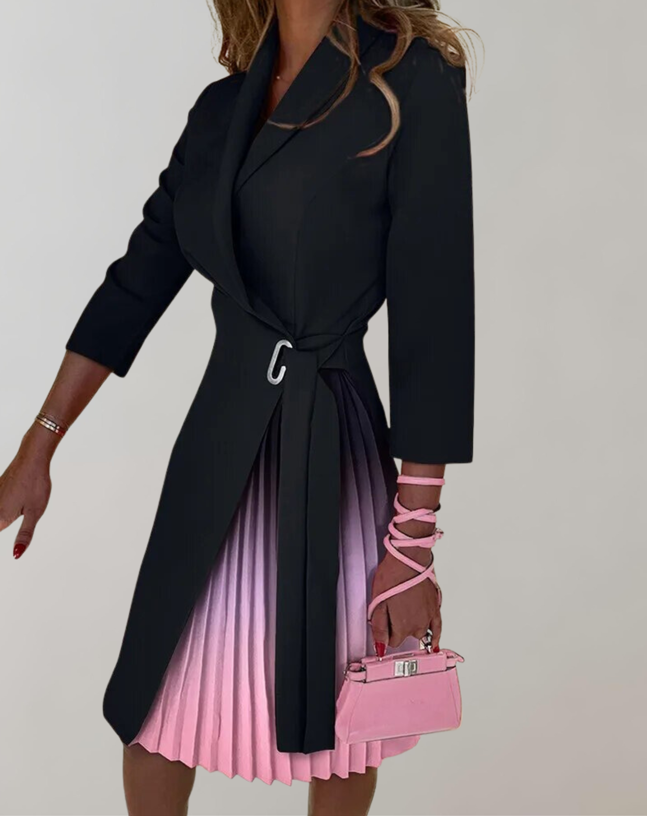 Sheena - Damen Kleid Druck gekerbt