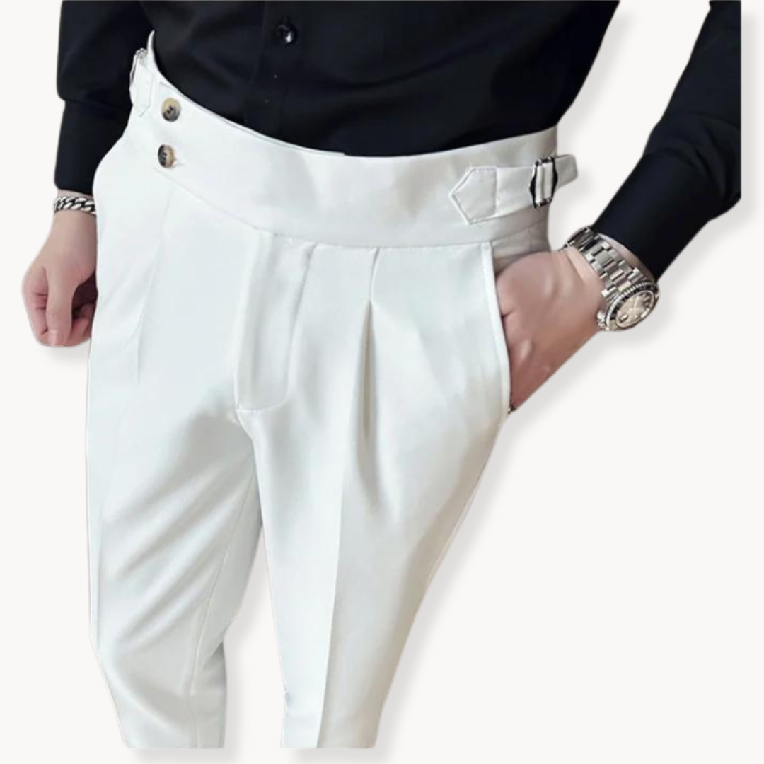 Elegante Herrenpantalon mit verstellbarem Bund für stilvolle Anlässe