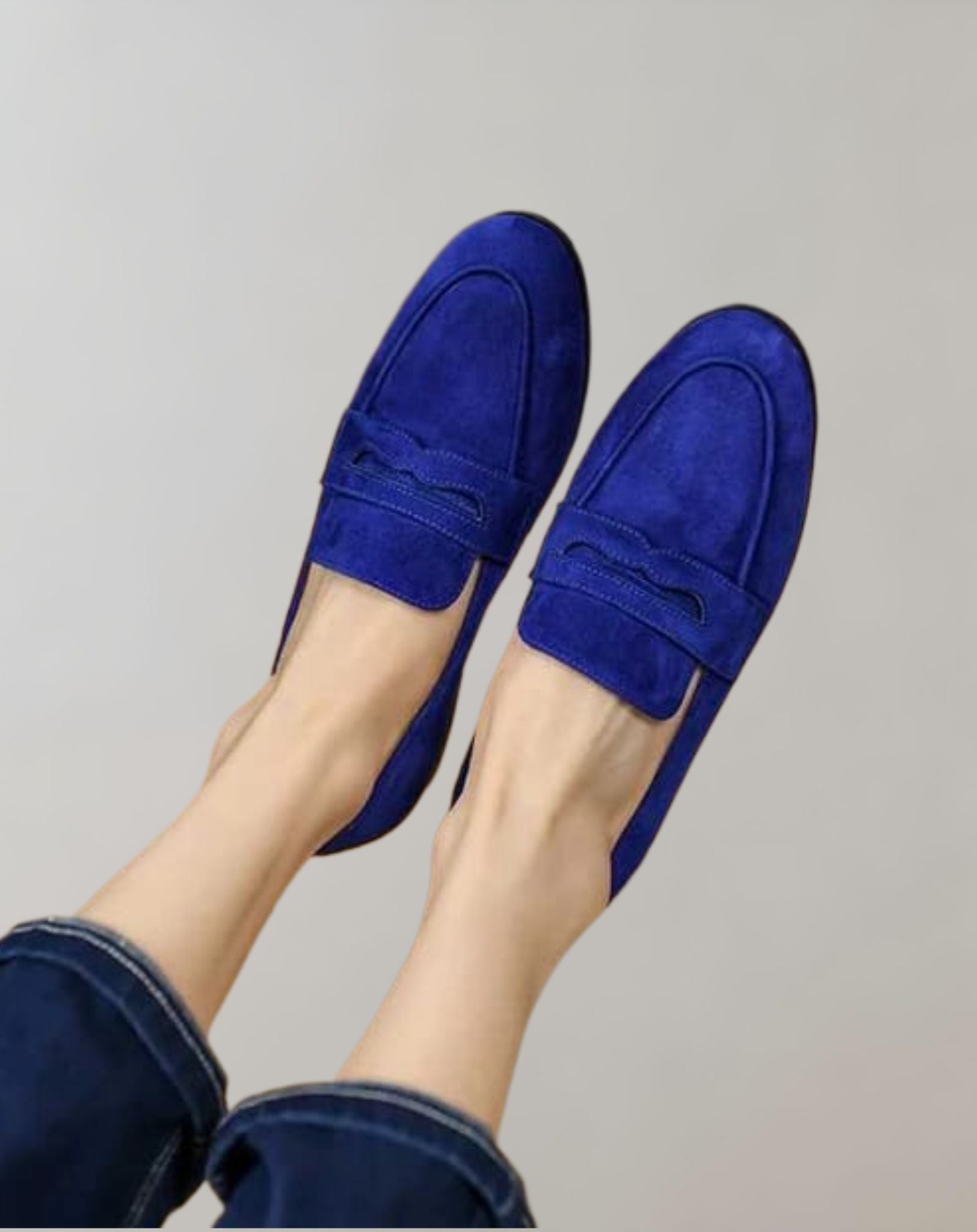 Liam - Spitz zulaufende niedrig geschnittene Wildleder Loafer Schuhe