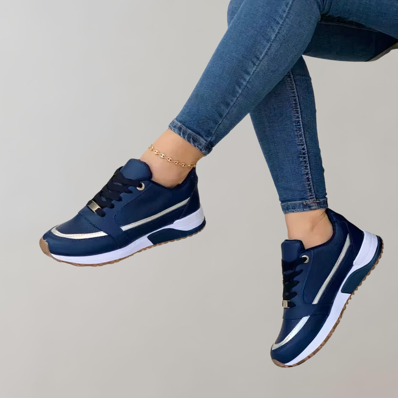 Wolff - Stylische Low Top Schnürsneaker für Damen für den Alltag | Sportliche Casual Fashion Sneaker