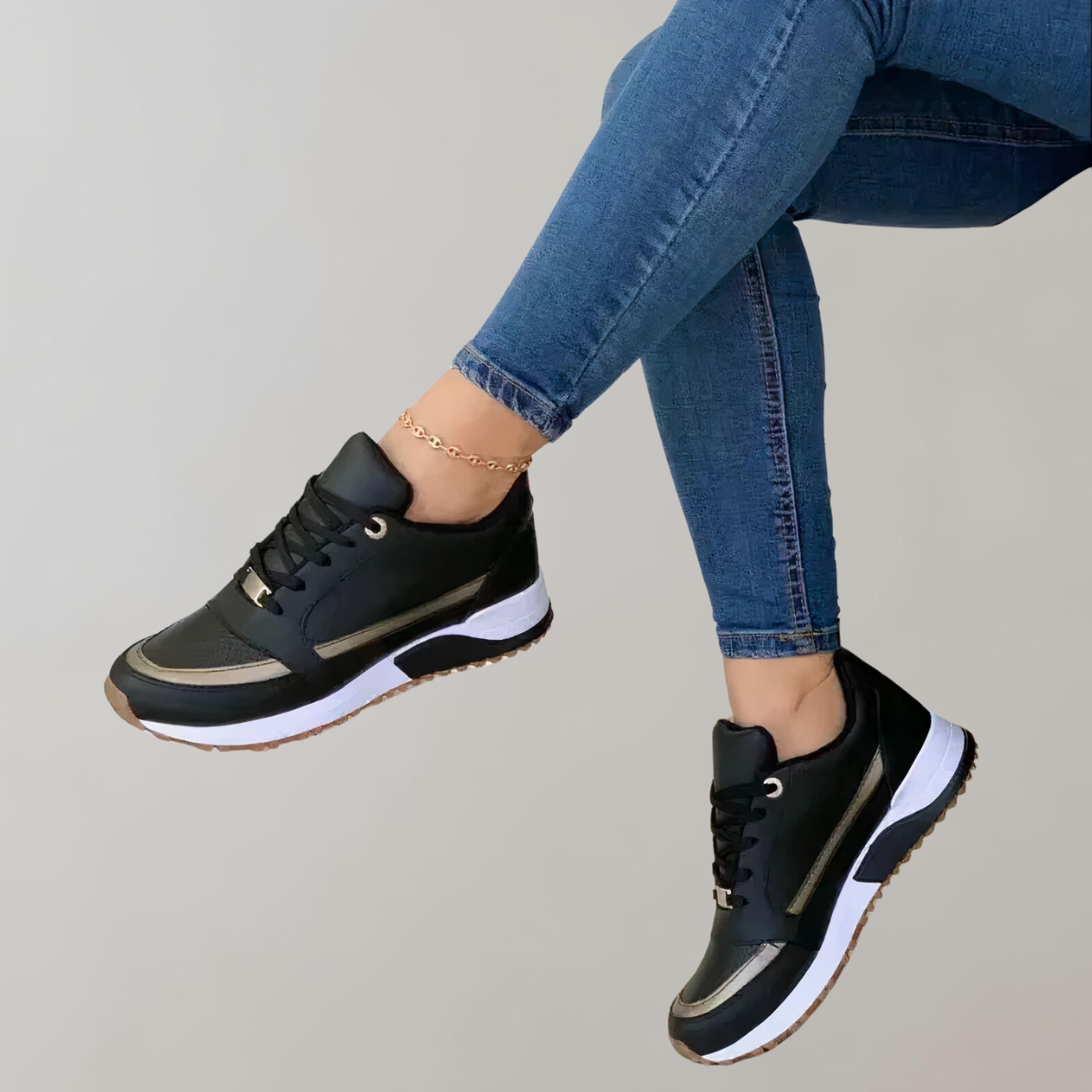 Wolff - Stylische Low Top Schnürsneaker für Damen für den Alltag | Sportliche Casual Fashion Sneaker