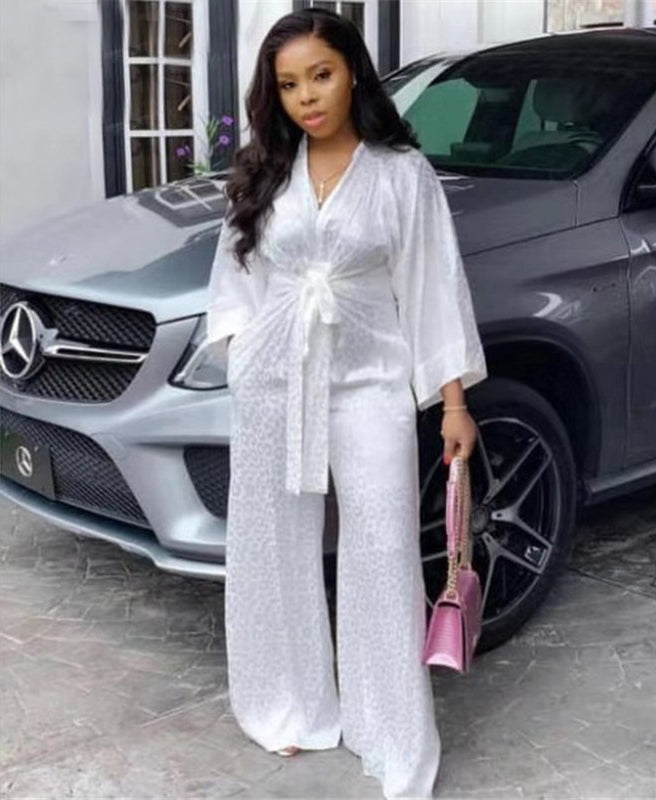 Didi - Eleganter Jumpsuit mit langen Ärmeln und Knopfverschluss