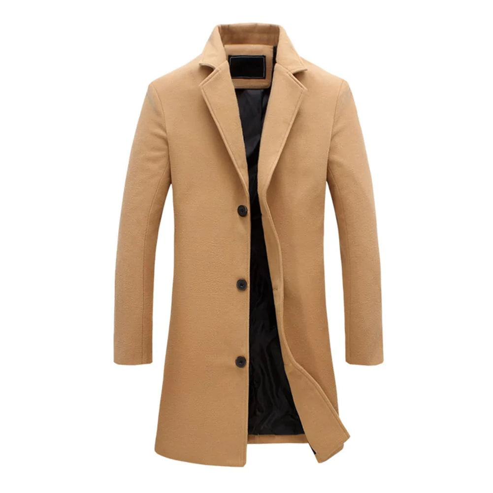 Stylische Lange Winterjacke für Herren