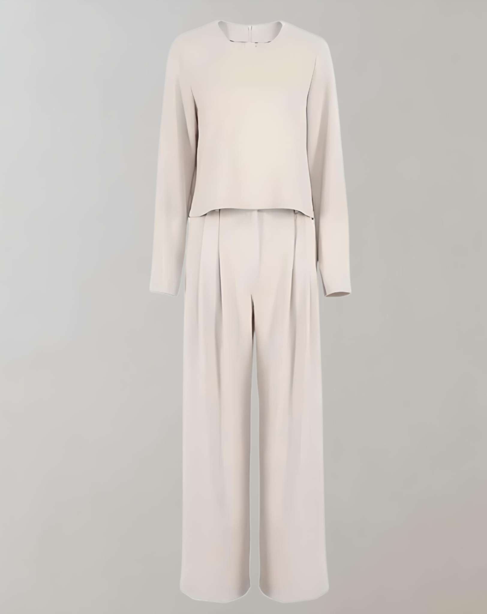 Joana -  Hose mit hohem Bund weitem Bein und Seitentaschen Hose