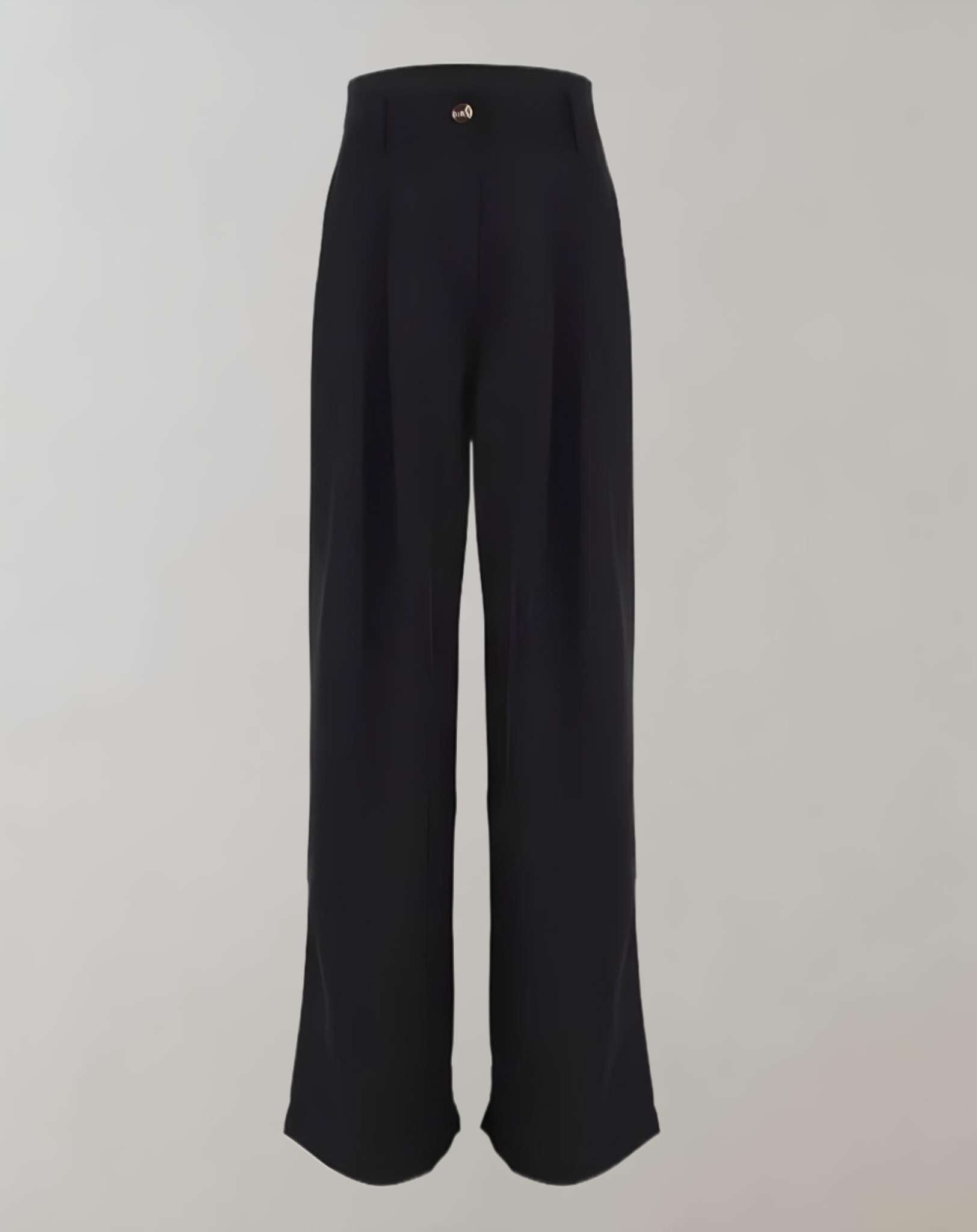 Joana -  Hose mit hohem Bund weitem Bein und Seitentaschen Hose