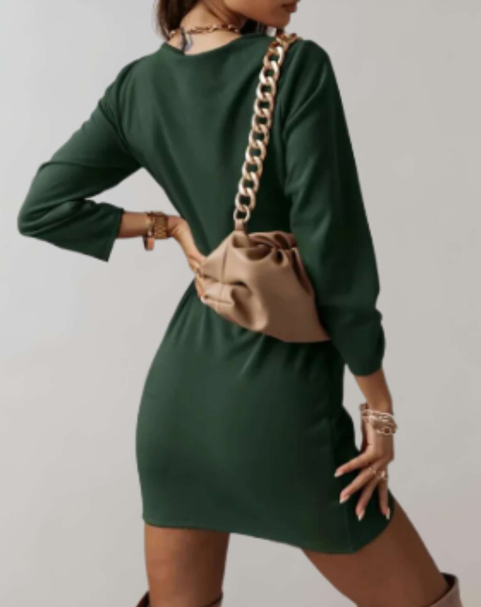Kareen - Minikleid mit tiefem V-Ausschnitt