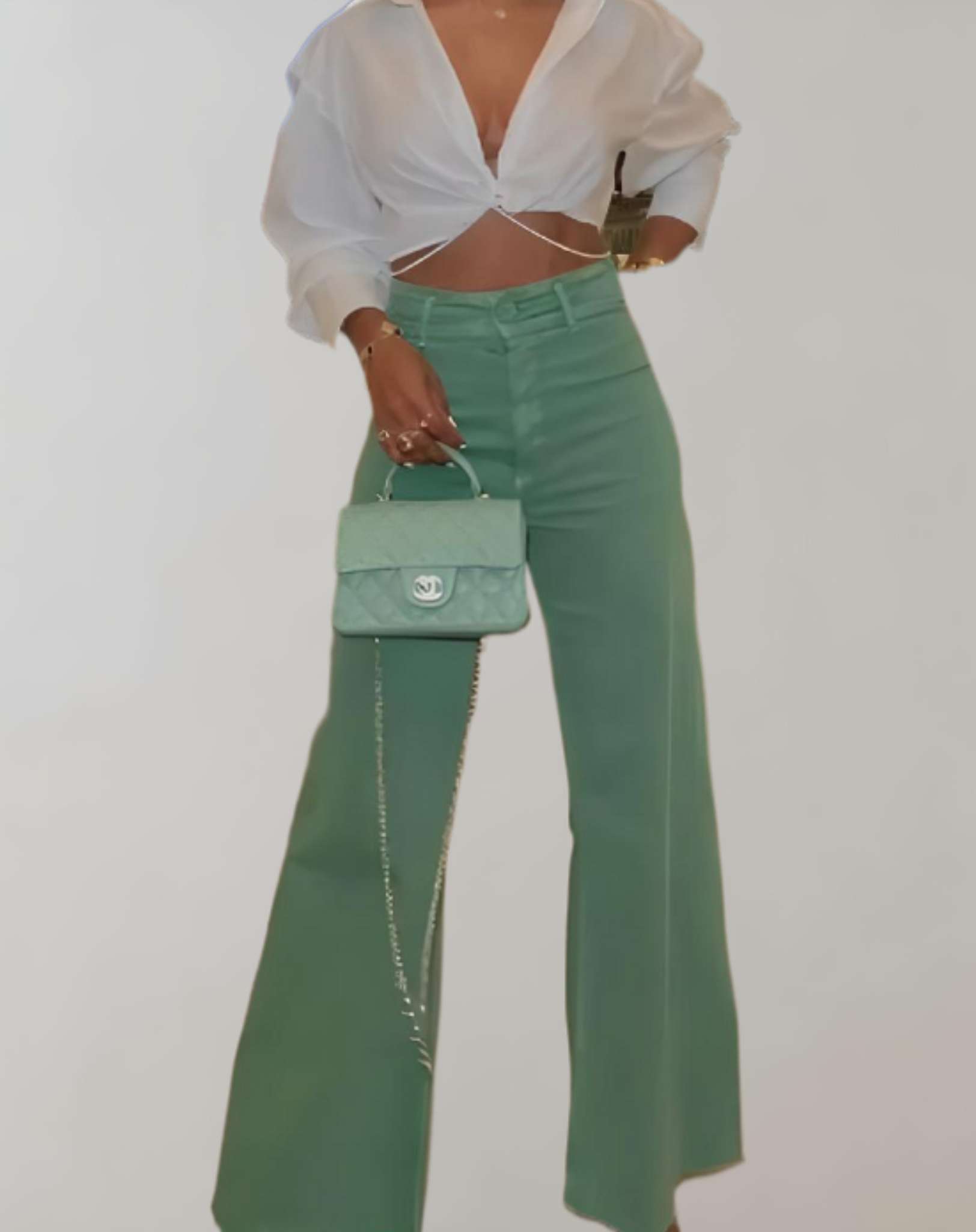 Kylie - Hose mit hohem Bund und geradem Schnitt Hose