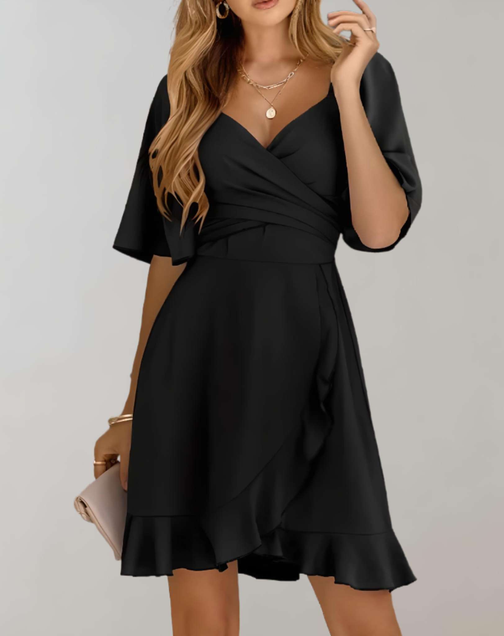 Pauleen - Gut sitzendes Minikleid mit Rüschen und Lagendesign Kleid