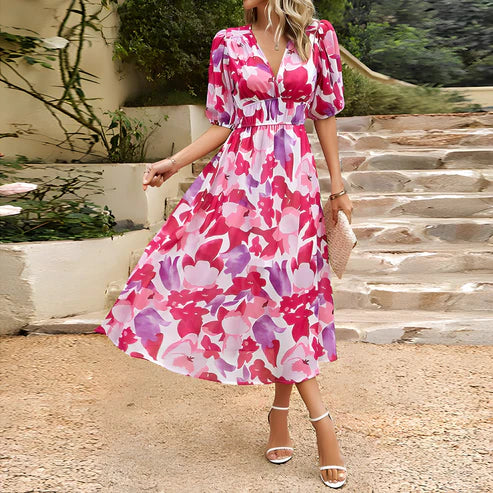 Elegante Midi-Kleid Sandrine - Komfortabel und Modisch für den Sommer