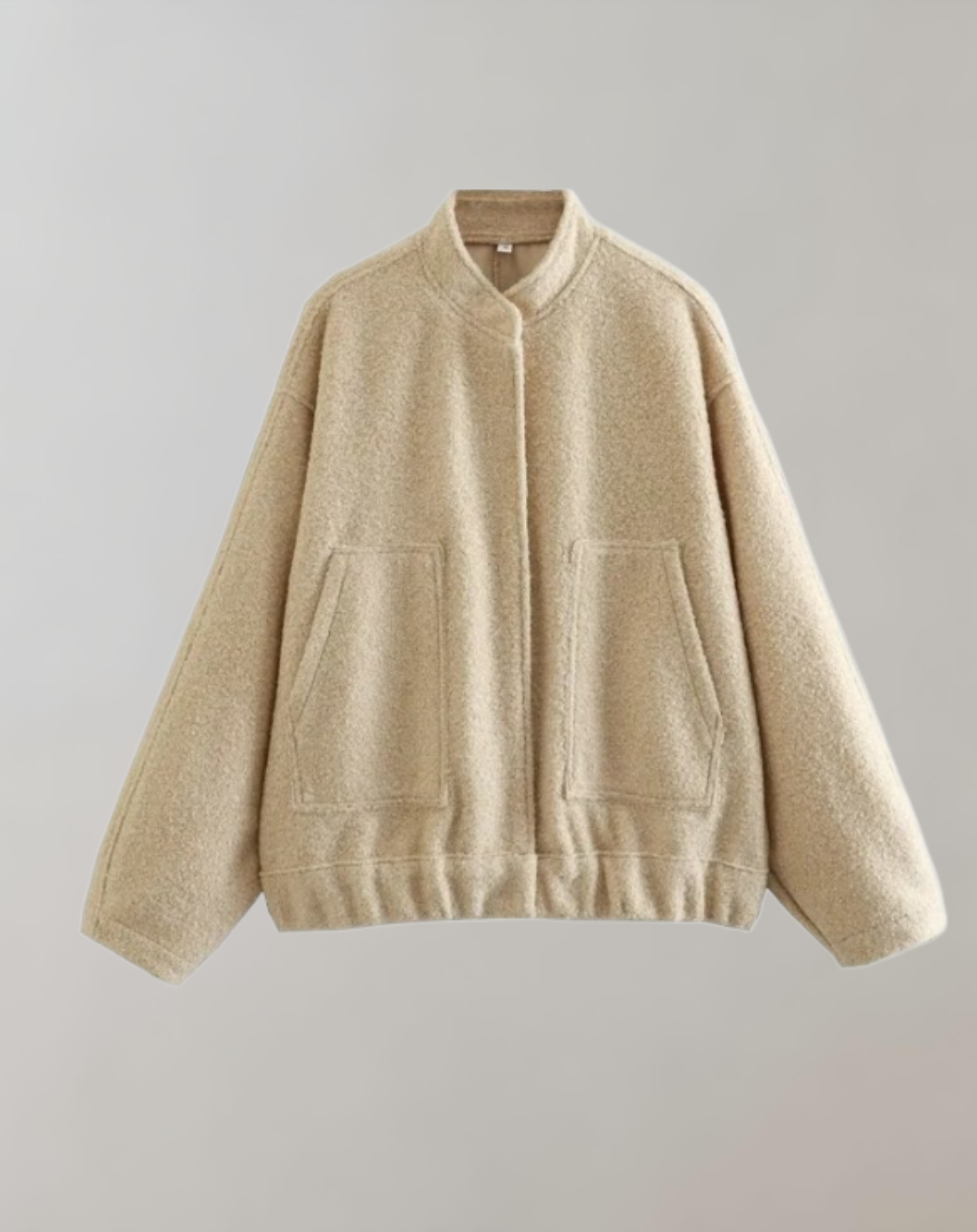Adrianna - Dicke und bauschige Jacke mit Knöpfen für Damen Jacke