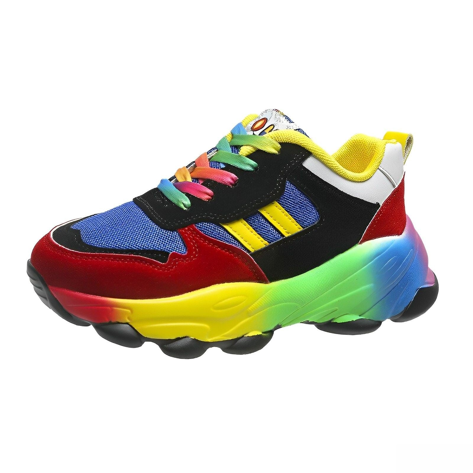 Wolff - bunte klobige Turnschuhe für Damen | Multicolor Design Sneaker Damen