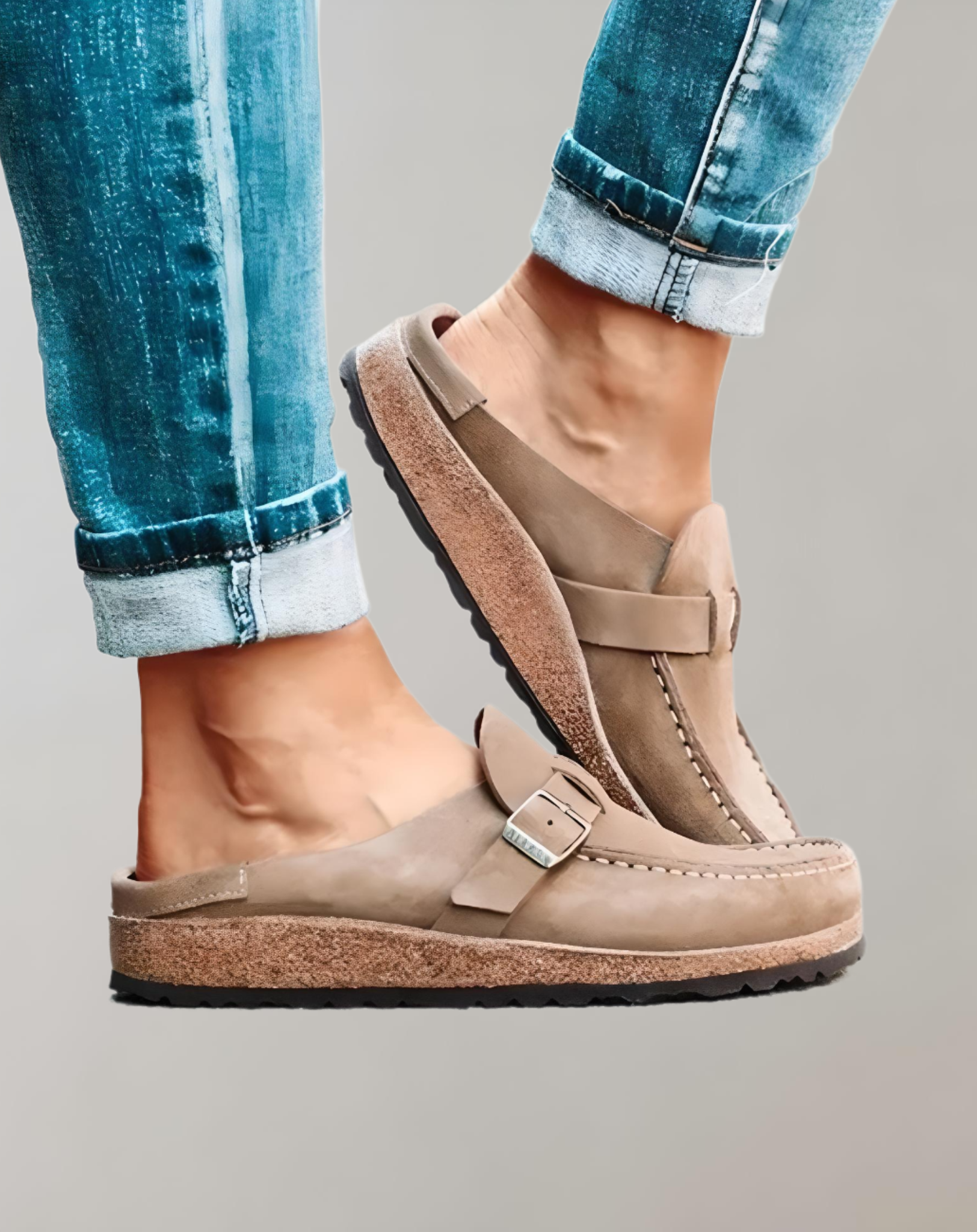 Myrtelle -  Halbloafer Stil mit Schnalle für Freizeitkleidung Schuhe