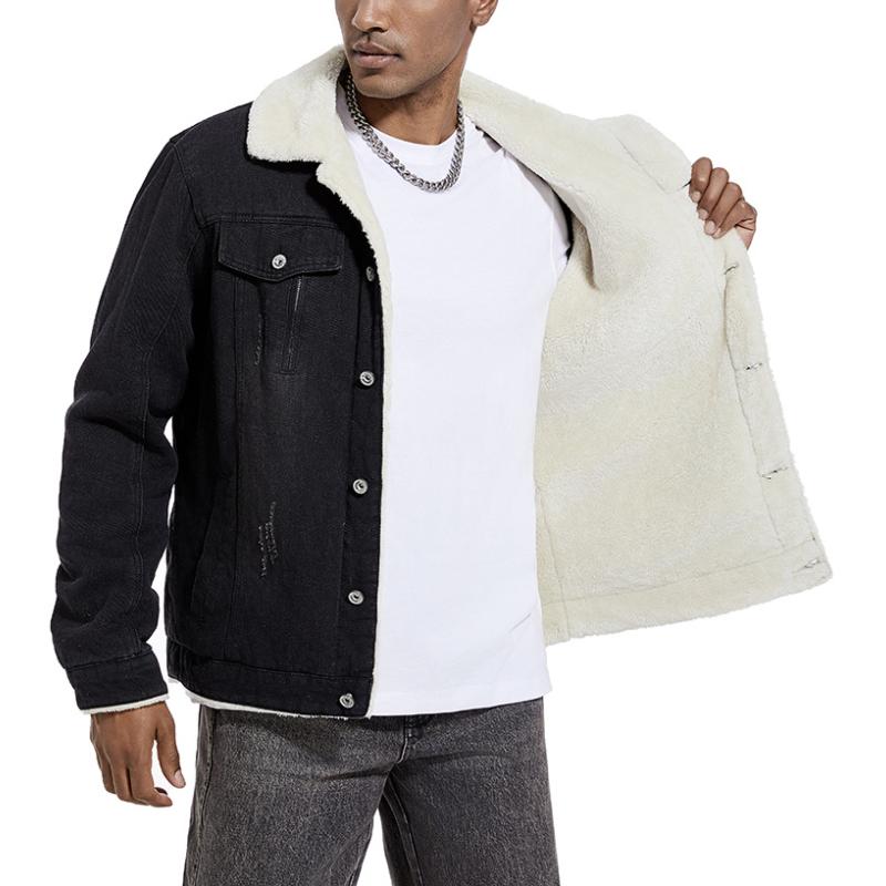 Dalmiro | Denimjacke mit luxuriöser Lammwollfütterung