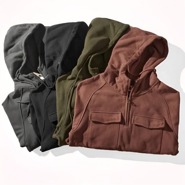 Benoir Winter Hoodie - Multifunktionale Statement-Trui mit Easy-Wash Technologie